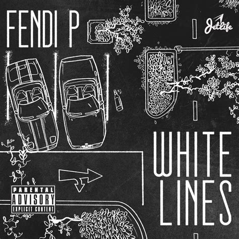 Fendi p white lines zip